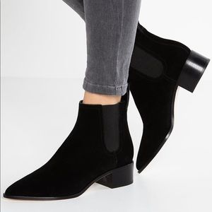 Loeffler Randall Nellie Ankle Boot in Black Suede